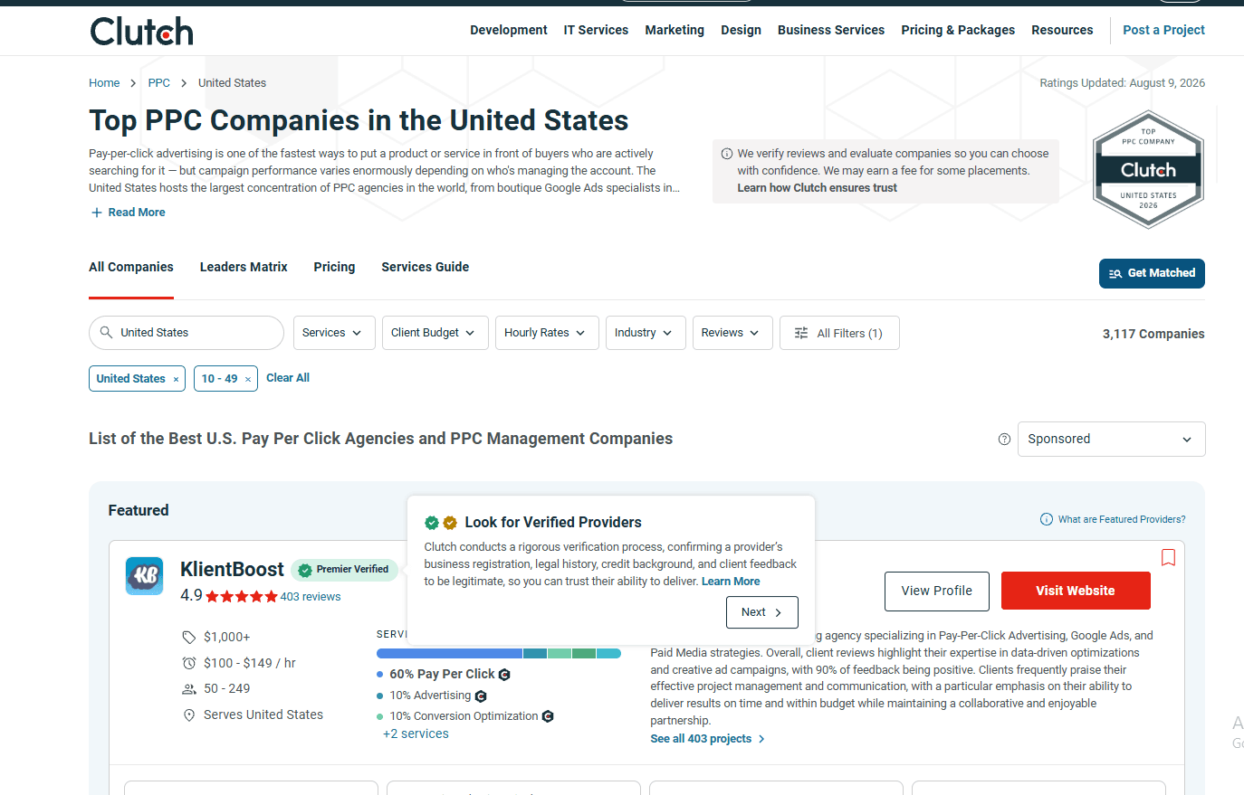 Clutch Scraper - Export Business Listings to CSV