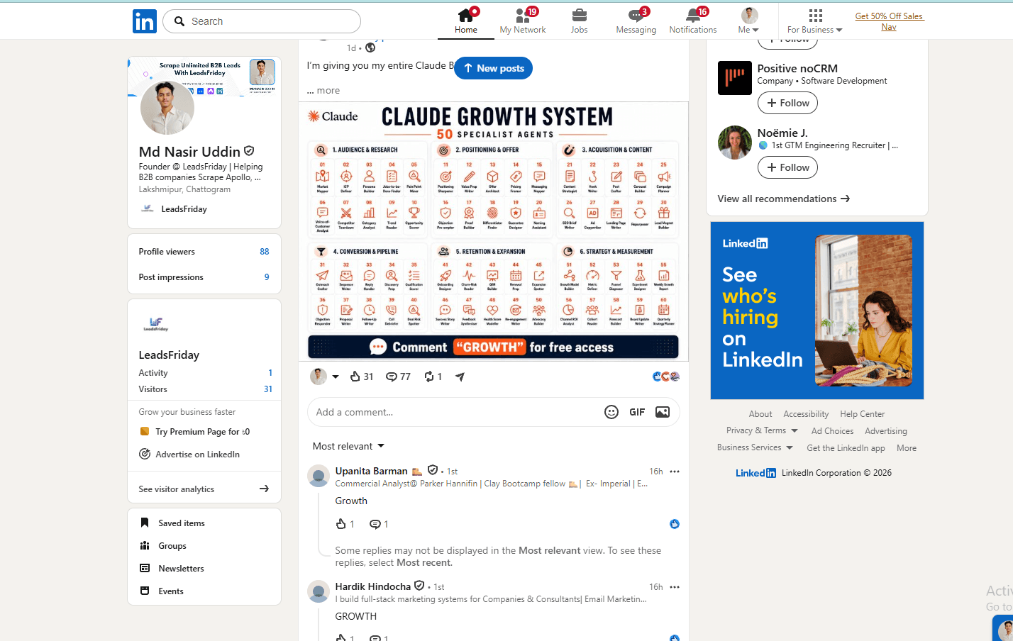 LinkedIn Comment Scraper - Export Post Commenters