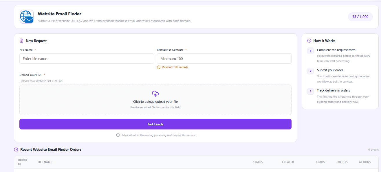 Website Email Finder - Find Business Emails From Domains