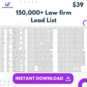 Law firm Lead List