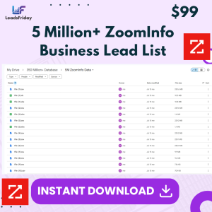 ZoomInfo Data Lead List