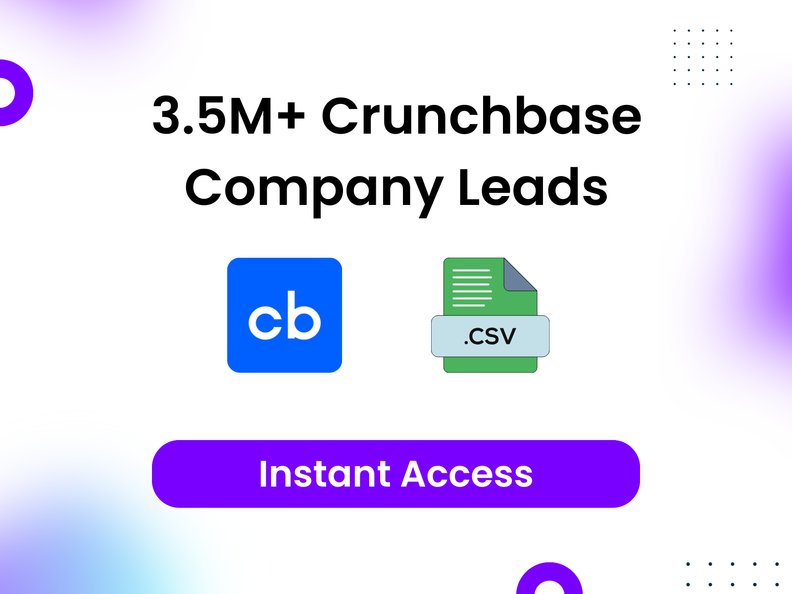 3.5M+ Crunchbase Company Leads